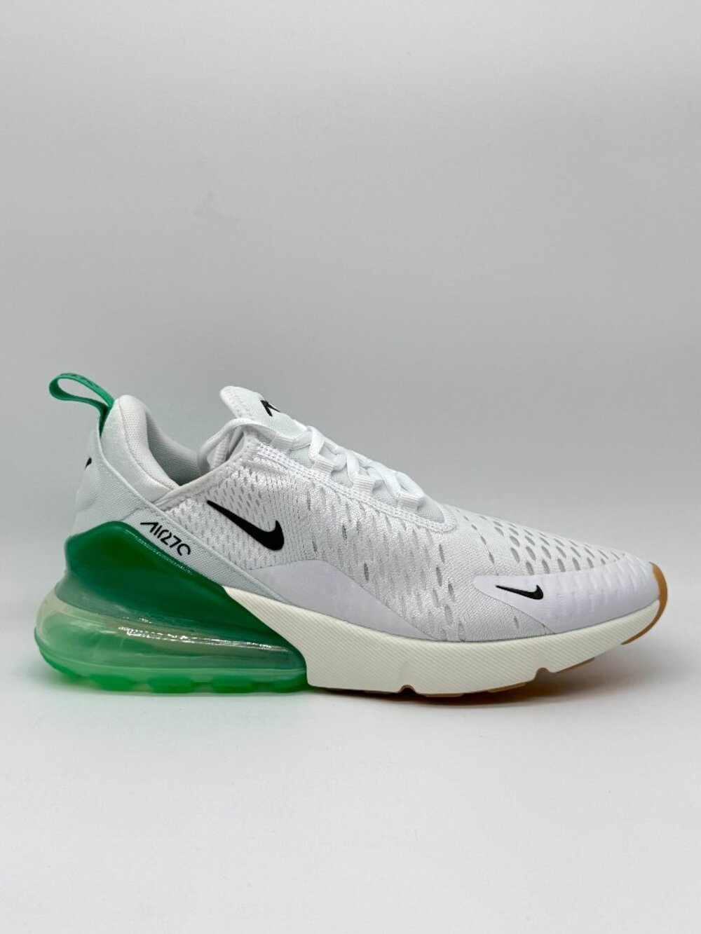 Nike Womens Air Max 270 White Green Shoes Sz 8.5 New AH6789-125 Activewear